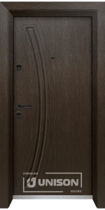 Входна врата Унисон Оптима 3012p - цвят Златен кестен