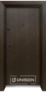Входна врата Унисон Оптима 3100 - цвят Златен кестен