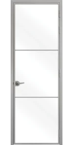 Стъклена врата Lusso L 7 Сив Мат