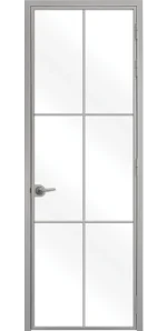 Стъклена врата Lusso L 9 Сив Мат