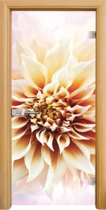 Стъклена врата Standart Print G 13-5, Светъл дъб